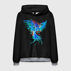 Толстовка-худи мужская Феникс Phoenix, цвет: 3D-меланж
