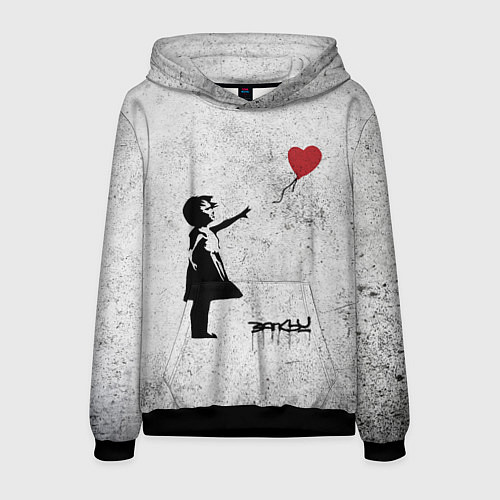 Мужская толстовка Бэнкси Всегда есть надежда There is Always Hope Ba / 3D-Черный – фото 1