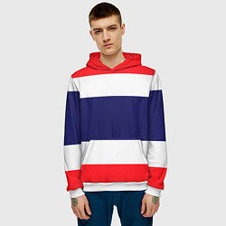 Толстовка-худи мужская Фрэнч-стайл, цвет: 3D-белый — фото 2