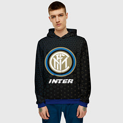 Толстовка-худи мужская INTER Inter - Графика, цвет: 3D-синий — фото 2