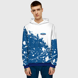 Толстовка-худи мужская Ford форд, цвет: 3D-синий — фото 2