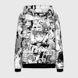 Толстовка-худи мужская Волейбол!! pattern, цвет: 3D-черный