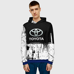 Толстовка-худи мужская Toyota sport, цвет: 3D-синий — фото 2