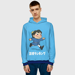 Толстовка-худи мужская Бодзи, цвет: 3D-синий — фото 2