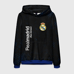 Толстовка-худи мужская REAL MADRID Pro Sport Потертости, цвет: 3D-синий