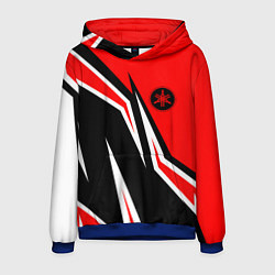 Толстовка-худи мужская ЯМАХА - YAMAHA Красный спортивный, цвет: 3D-синий