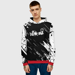 Толстовка-худи мужская Blink-182 блинк-182, цвет: 3D-красный — фото 2