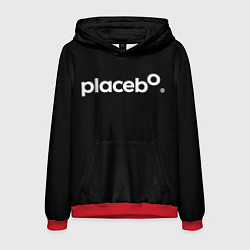 Толстовка-худи мужская Плацебо Логотип, цвет: 3D-красный