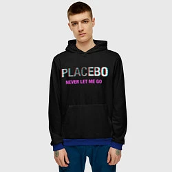 Толстовка-худи мужская Placebo Never Let Me Go, цвет: 3D-синий — фото 2