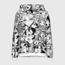 Толстовка-худи мужская Manga Ahegao 2 0, цвет: 3D-белый