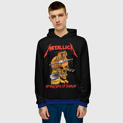 Толстовка-худи мужская METALLICA - HARVESTER OF SORROW, цвет: 3D-синий — фото 2