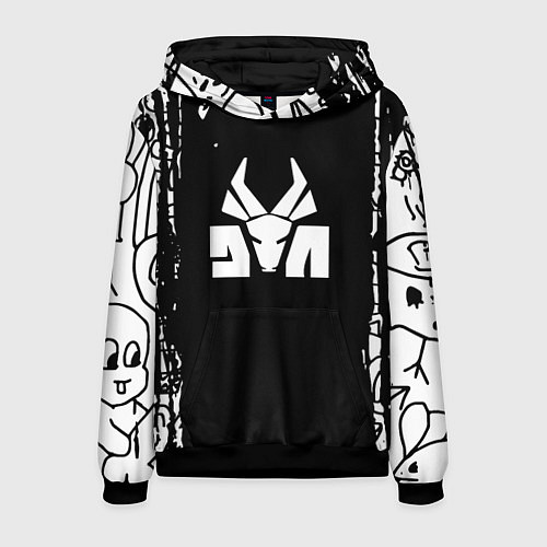 Мужская толстовка Die antwoord / 3D-Черный – фото 1