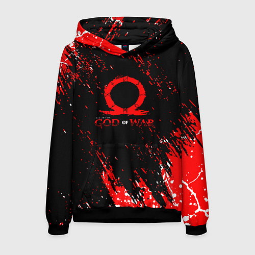 Мужская толстовка God of war брызги / 3D-Черный – фото 1