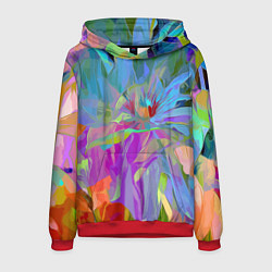 Толстовка-худи мужская Abstract color pattern Summer 2022, цвет: 3D-красный