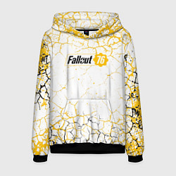 Толстовка-худи мужская Fallout 76 Жёлтая выжженная пустошь, цвет: 3D-черный