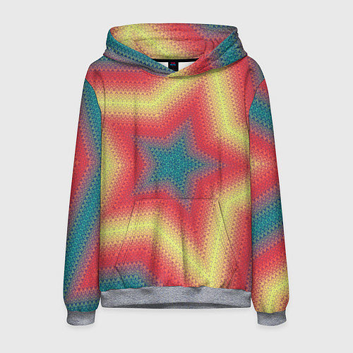 Мужская толстовка Звездный современный узор / 3D-Меланж – фото 1