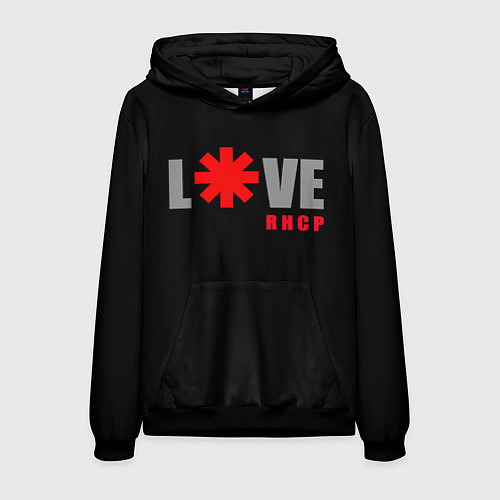 Мужская толстовка Love RHCP Red Hot Chili Peppers / 3D-Черный – фото 1