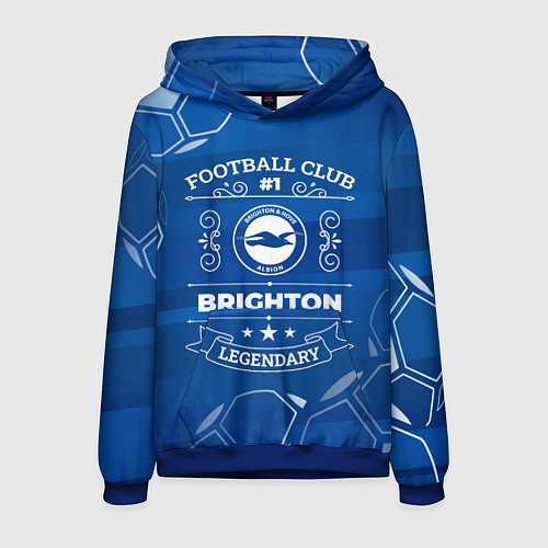 Мужская толстовка Brighton FC 1 / 3D-Синий – фото 1