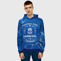 Толстовка-худи мужская Liverpool FC 1, цвет: 3D-синий — фото 2