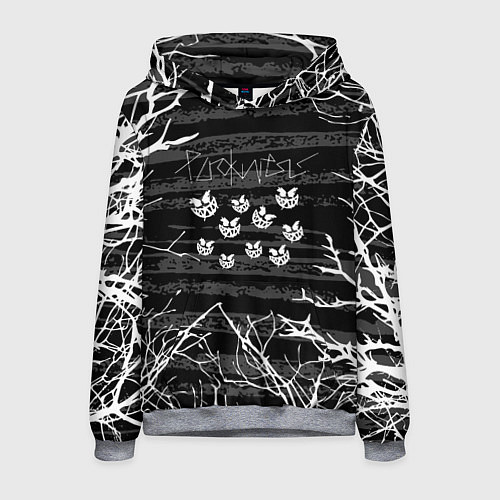 Мужская толстовка Pyrokinesis: текстура ветки / 3D-Меланж – фото 1