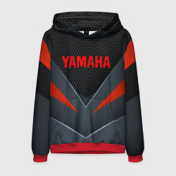Толстовка-худи мужская YAMAHA ТЕХНОЛОГИЧЕСКАЯ БРОНЯ, цвет: 3D-красный