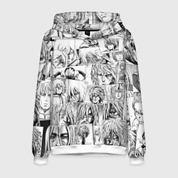 Толстовка-худи мужская Сага о Винланде pattern, цвет: 3D-белый