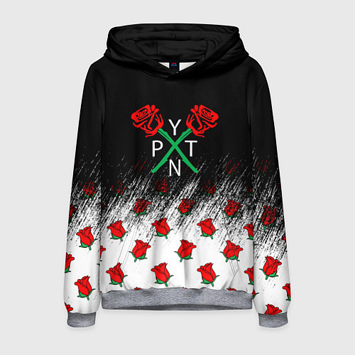 Мужская толстовка PYTN X ROSE пейтон моормиер / 3D-Меланж – фото 1