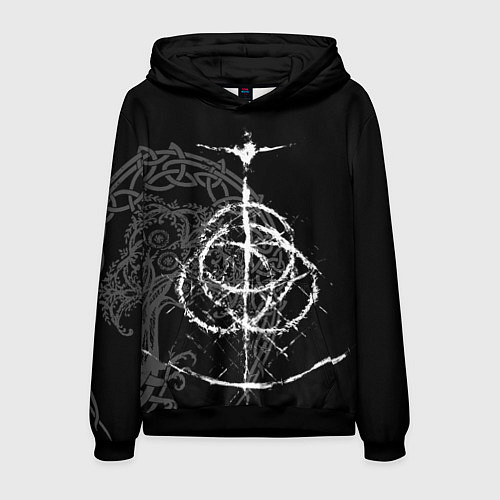 Мужская толстовка КОЛЬЦА ЭЛДЕНА / 3D-Черный – фото 1