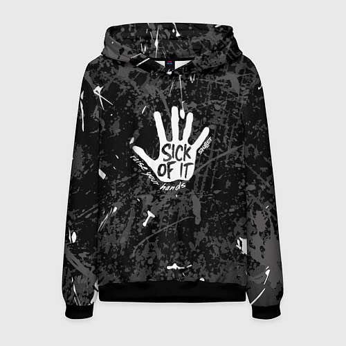Мужская толстовка Skillet - Sick of it / 3D-Черный – фото 1