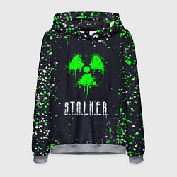 Толстовка-худи мужская Stalker сталкер брызги, цвет: 3D-меланж