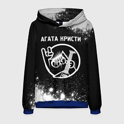 Толстовка-худи мужская Агата Кристи КОТ Краска, цвет: 3D-синий