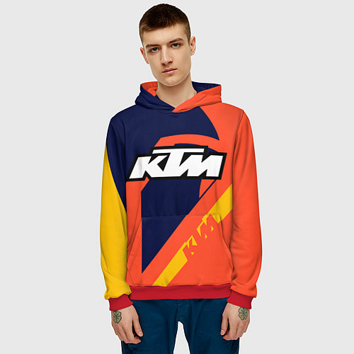 Мужская толстовка KTM VINTAGE SPORTWEAR / 3D-Красный – фото 3