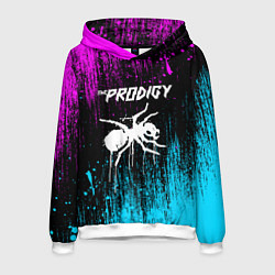 Толстовка-худи мужская The prodigy neon, цвет: 3D-белый