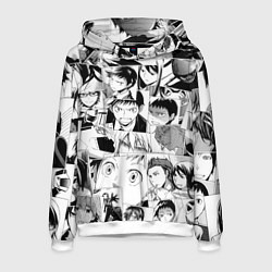 Толстовка-худи мужская Durarara pattern, цвет: 3D-белый