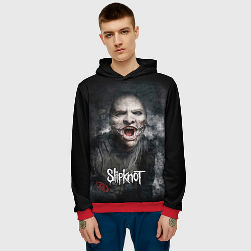 Мужская толстовка Slipknot - The Gray Chapter - Corey Taylor / 3D-Красный – фото 3