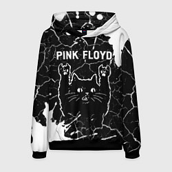 Толстовка-худи мужская Pink Floyd Rock Cat, цвет: 3D-черный