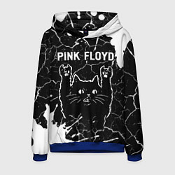 Толстовка-худи мужская Pink Floyd Rock Cat, цвет: 3D-синий