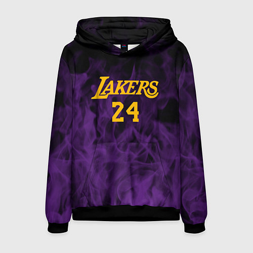 Мужская толстовка Lakers 24 фиолетовое пламя / 3D-Черный – фото 1