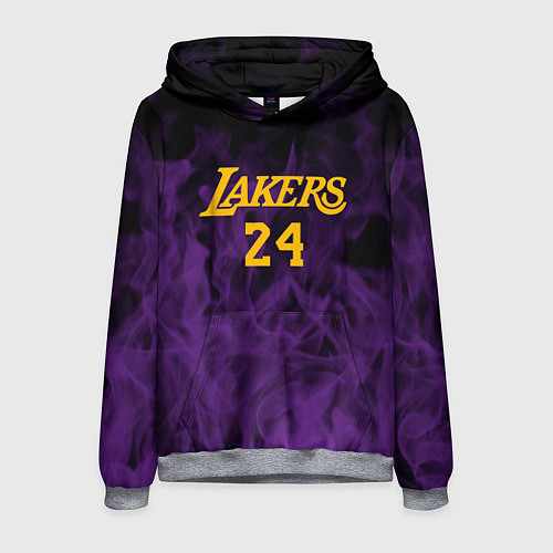 Мужская толстовка Lakers 24 фиолетовое пламя / 3D-Меланж – фото 1