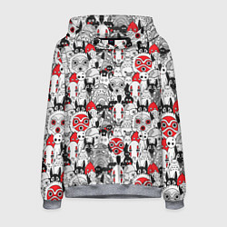 Толстовка-худи мужская Studio Ghibli Stars, цвет: 3D-меланж