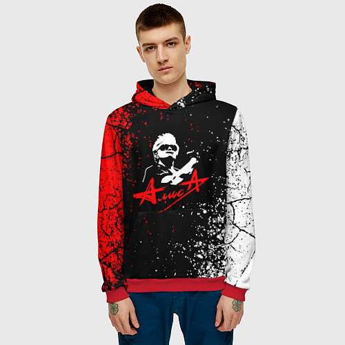 Мужская толстовка Alisa алиса кинчев / 3D-Красный – фото 3