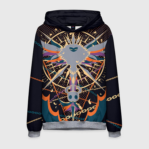 Мужская толстовка Рыцарь и Лучезарность Hollow Knight / 3D-Меланж – фото 1