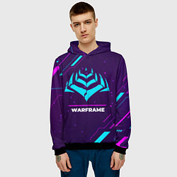 Толстовка-худи мужская Warframe Gaming Neon, цвет: 3D-черный — фото 2