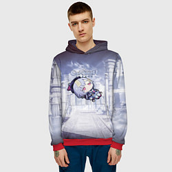 Толстовка-худи мужская Genshin Impact - Qiqi, цвет: 3D-красный — фото 2