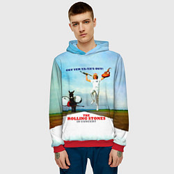 Толстовка-худи мужская Get Yer Ya-Yas Out! - The Rolling Stones, цвет: 3D-красный — фото 2