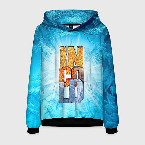 Мужская толстовка IN COLD logo with blue ice / 3D-Черный – фото 1