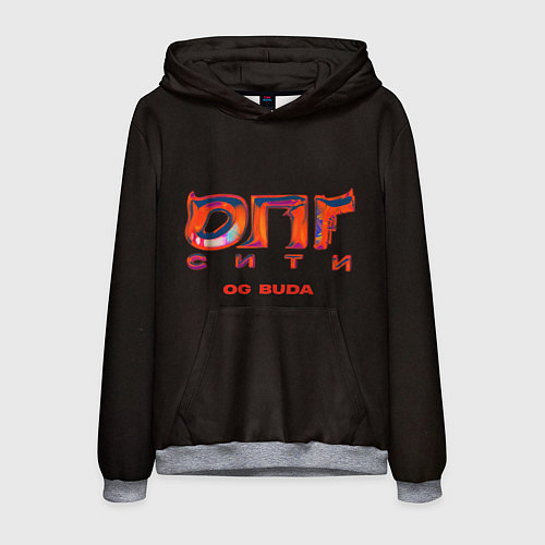 Мужская толстовка OG BUDA ОПГ СИТИ / 3D-Меланж – фото 1