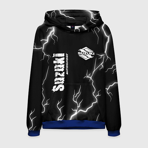 Мужская толстовка SUZUKI Suzuki Autosport Молнии / 3D-Синий – фото 1