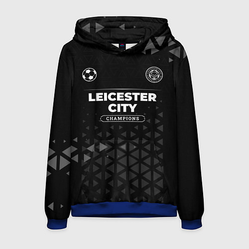 Мужская толстовка Leicester City Champions Uniform / 3D-Синий – фото 1