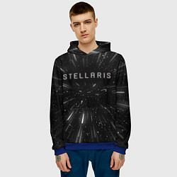 Толстовка-худи мужская Stellaris WARP, цвет: 3D-синий — фото 2